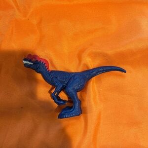 Blue and Red Dinosaur Toy for Reptile Enclosures